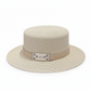 Belt Décor Sun Protection Straw Hat For Vacation.