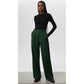 Wide-Leg Satin Trousers.
