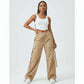 Women's Cargo Drawstring Harem Pants