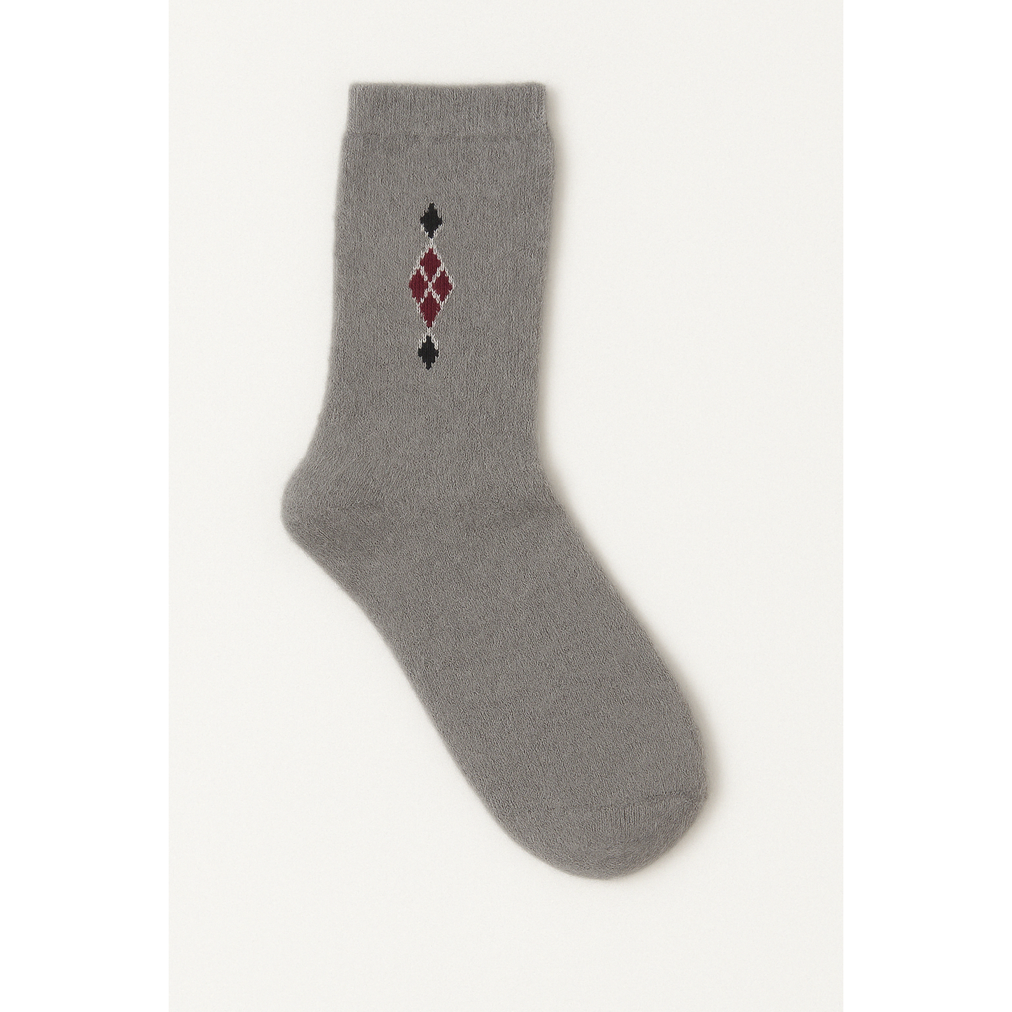 High Socks with Print Warm Soft Wool