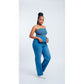 Denim Tube Tops Wide Leg Strapless Pant Sets.