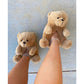 Furry Faux Fur Slides Teddy Bear Plush Slippers