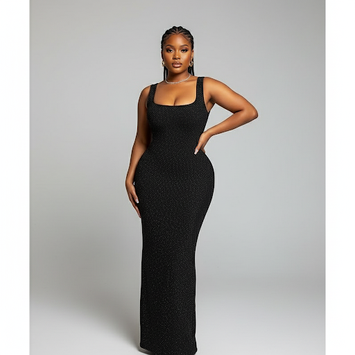 Glitter Backless Split Back Bodycon Sexy Dress