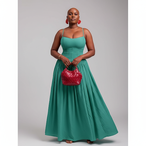 Plain Colour Ruched Cami Black Long Dress