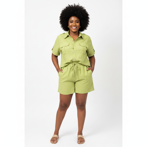 Plain Colour Short Pants and Short Sleeve Top Set