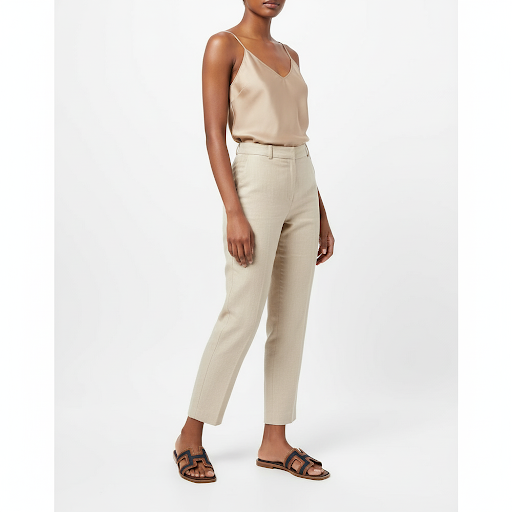 Stitch Detail Cut-out H-bar Flat Shoes