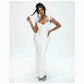 Shoulder Feathers Silky Dress