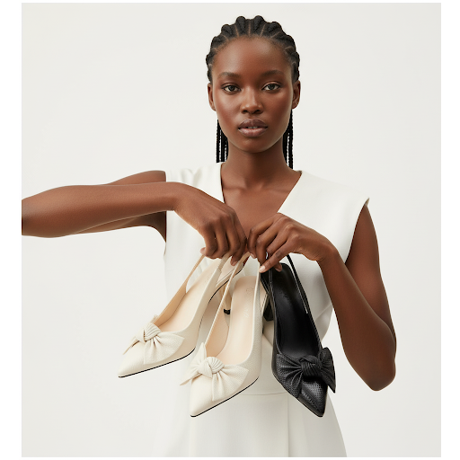 Bow-tie Small Short Thin Stylish Heel Pumps