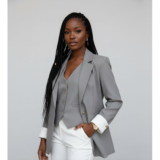 Korean Fashion Spring Autumn Vintage Luxury Splice Office Jacket