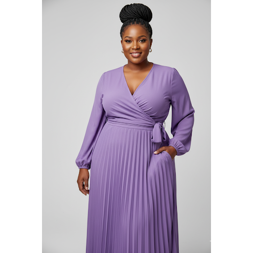 Plus Size 2 Piece Outfits Long Sleeve Crop Top and Long Maxi Skirt Set