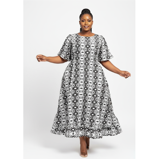 Printed Top and Long Skirt Attire 2 Piece Set