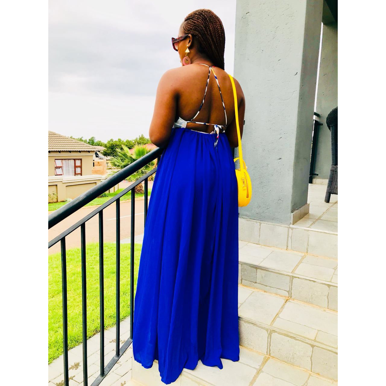 Side Slit Chiffon maxi dress – YELLOW SUB TRADING