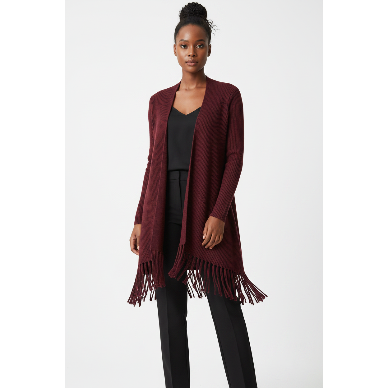 Fringe Detailed Cardigan 