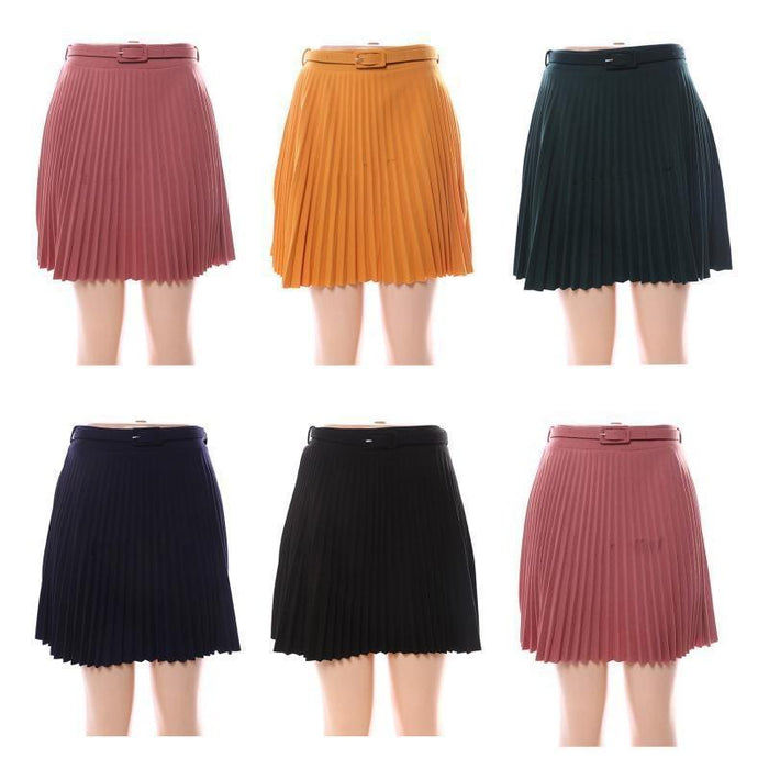 Pleated Mini Skirt 