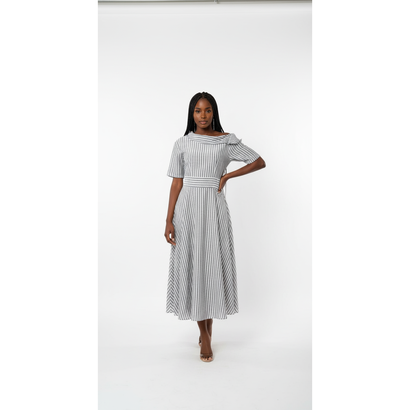 Striped Long Maxi Dress 