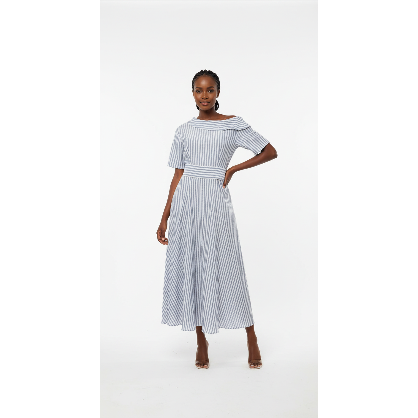 Striped Long Maxi Dress 