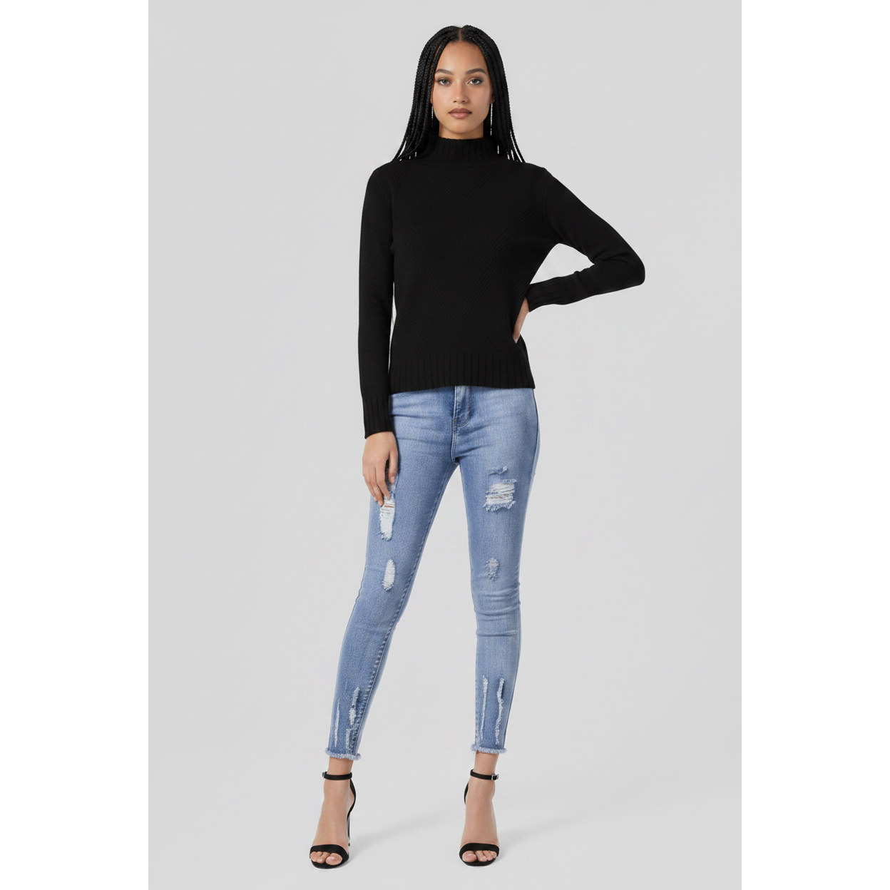 Turtleneck Pullover Sweater