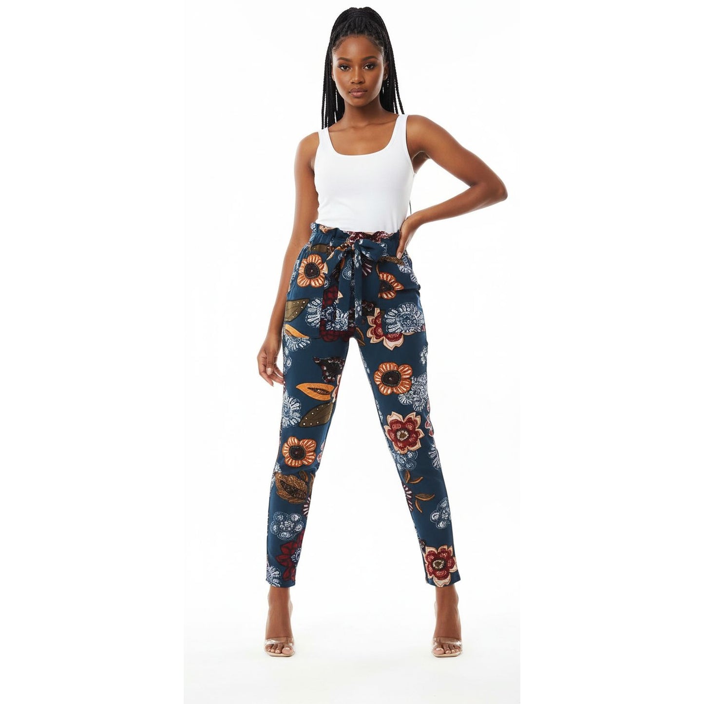 Floral High Waisted Pant 