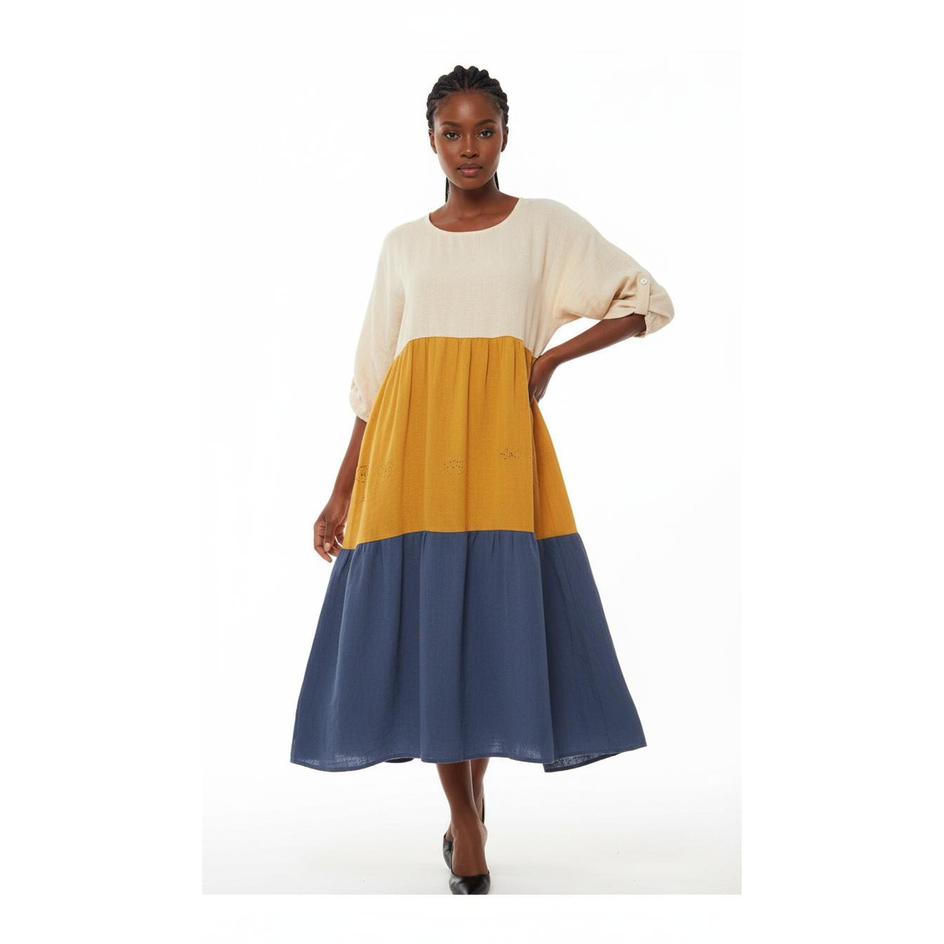 Multy colour Plus-size Dress 