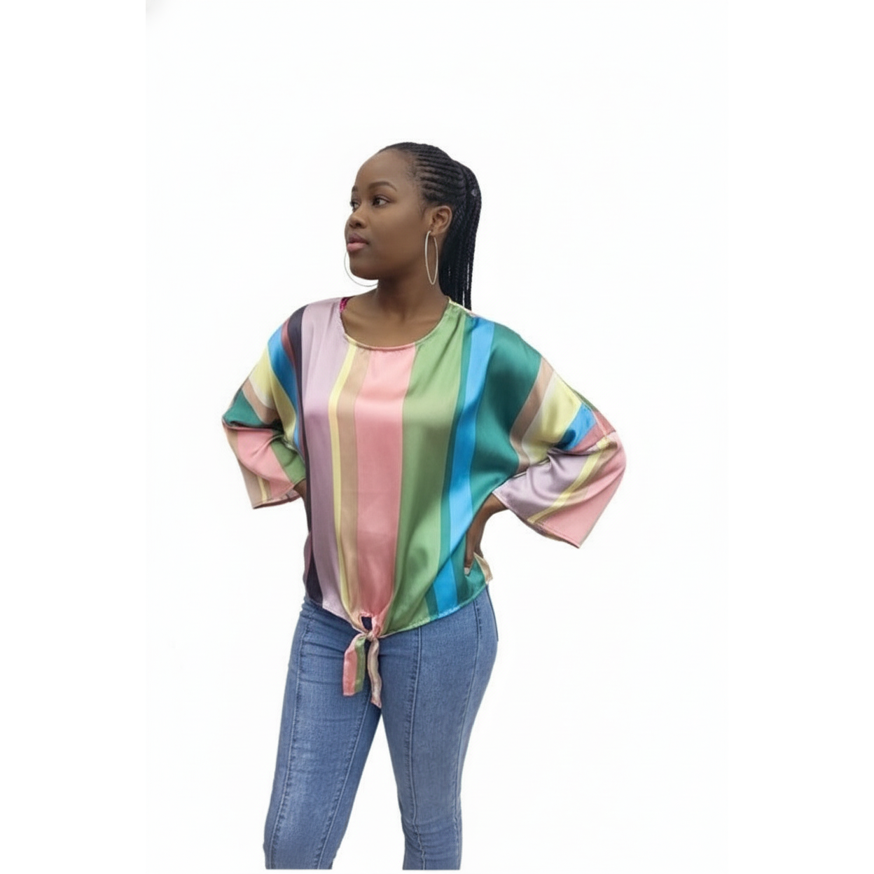 Multi Color Striped Top 