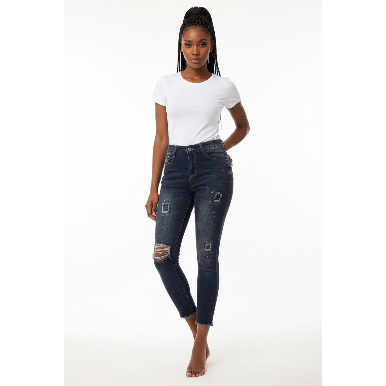 High Waisted skinny jeans