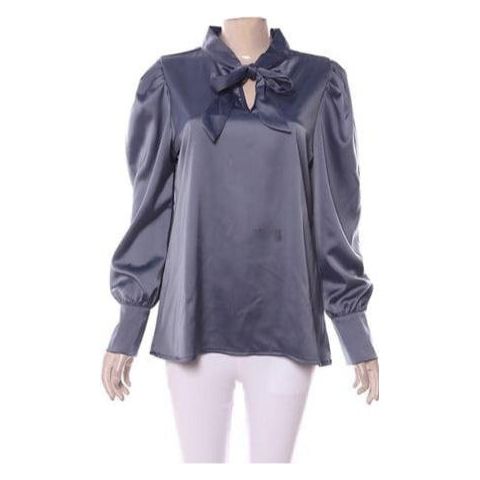 Bow Collar Silk Satin Shirts Blouses – YELLOW SUB TRADING