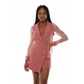 Deep V-Neck Lace Sleeve Playsuits 