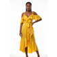Satin V-Neck Sexy Dress