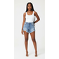 Distressed Denim Bam Short