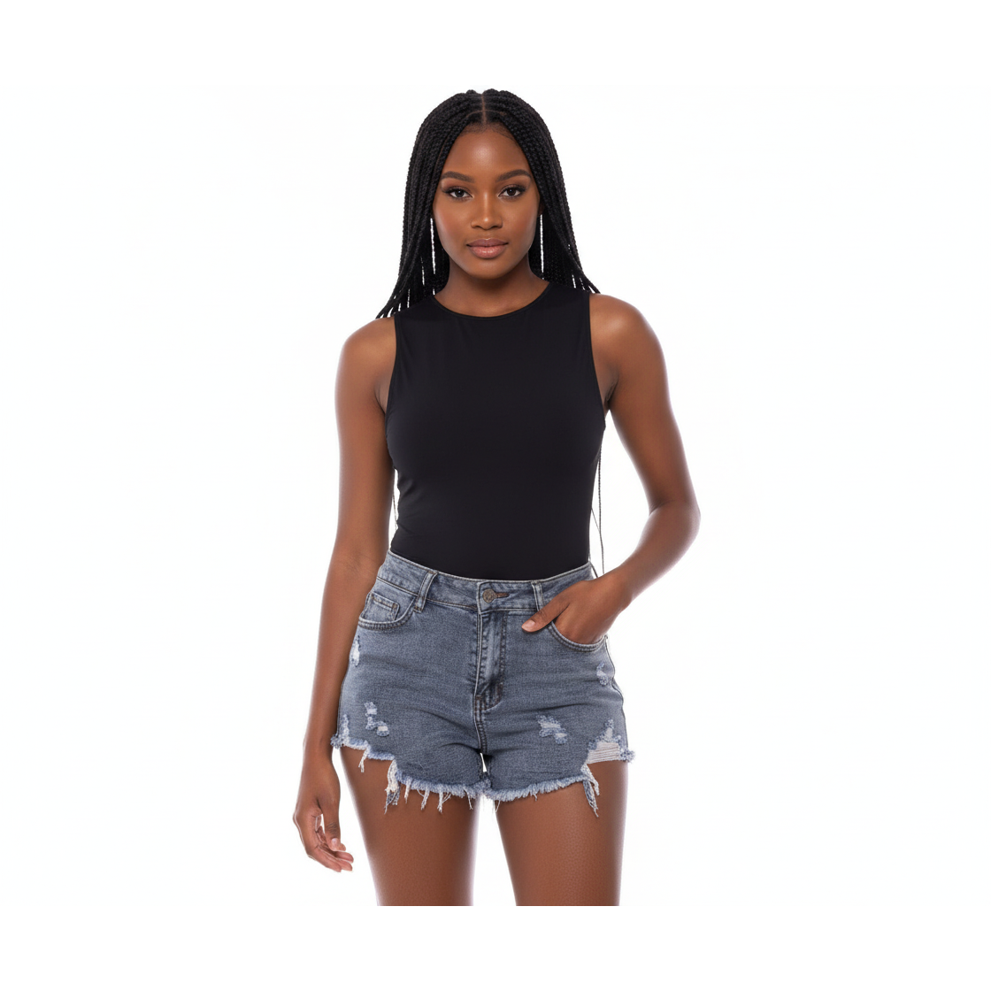 Distressed Short Denim