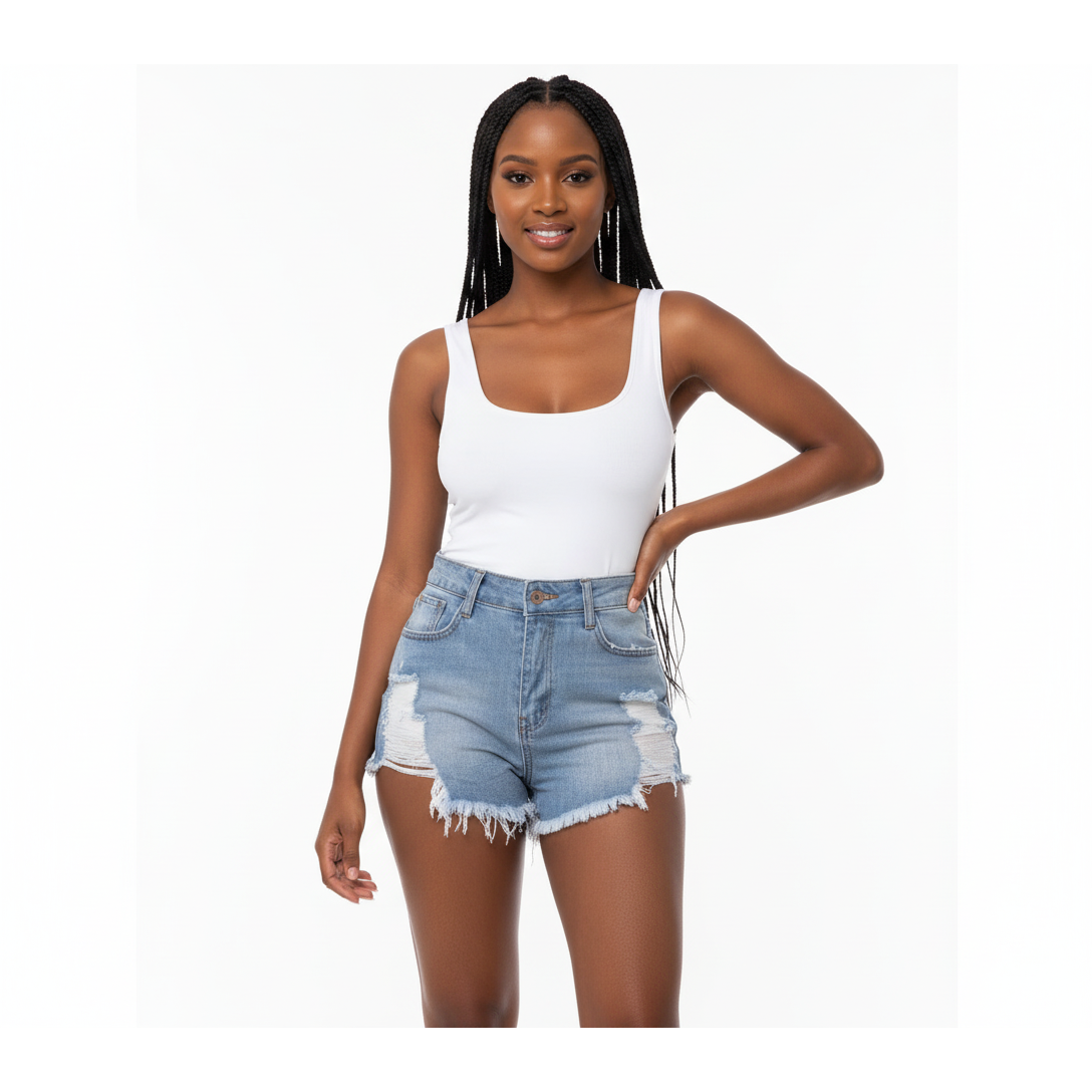 Distressed Bam Short