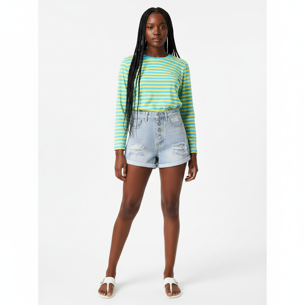 Distressed Short Denim