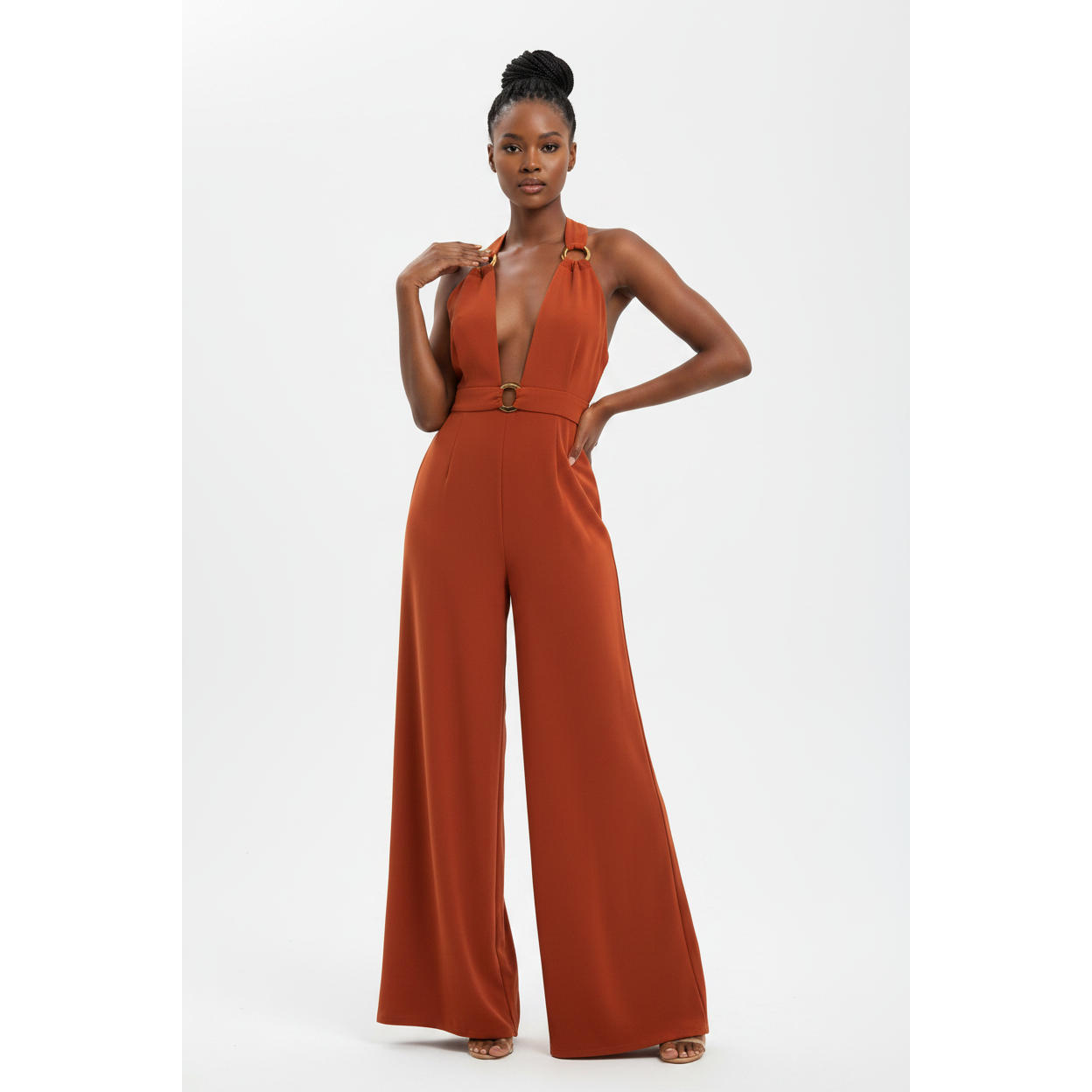 Deep V-Neck infinite Jumpsuit