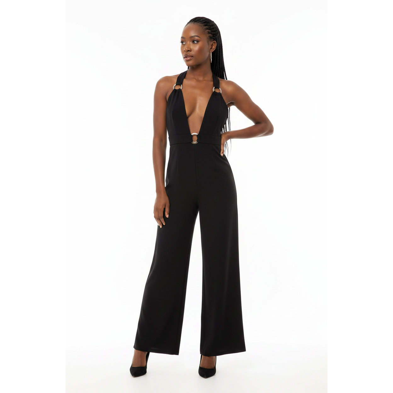 Deep V-Neck infinite Jumpsuit