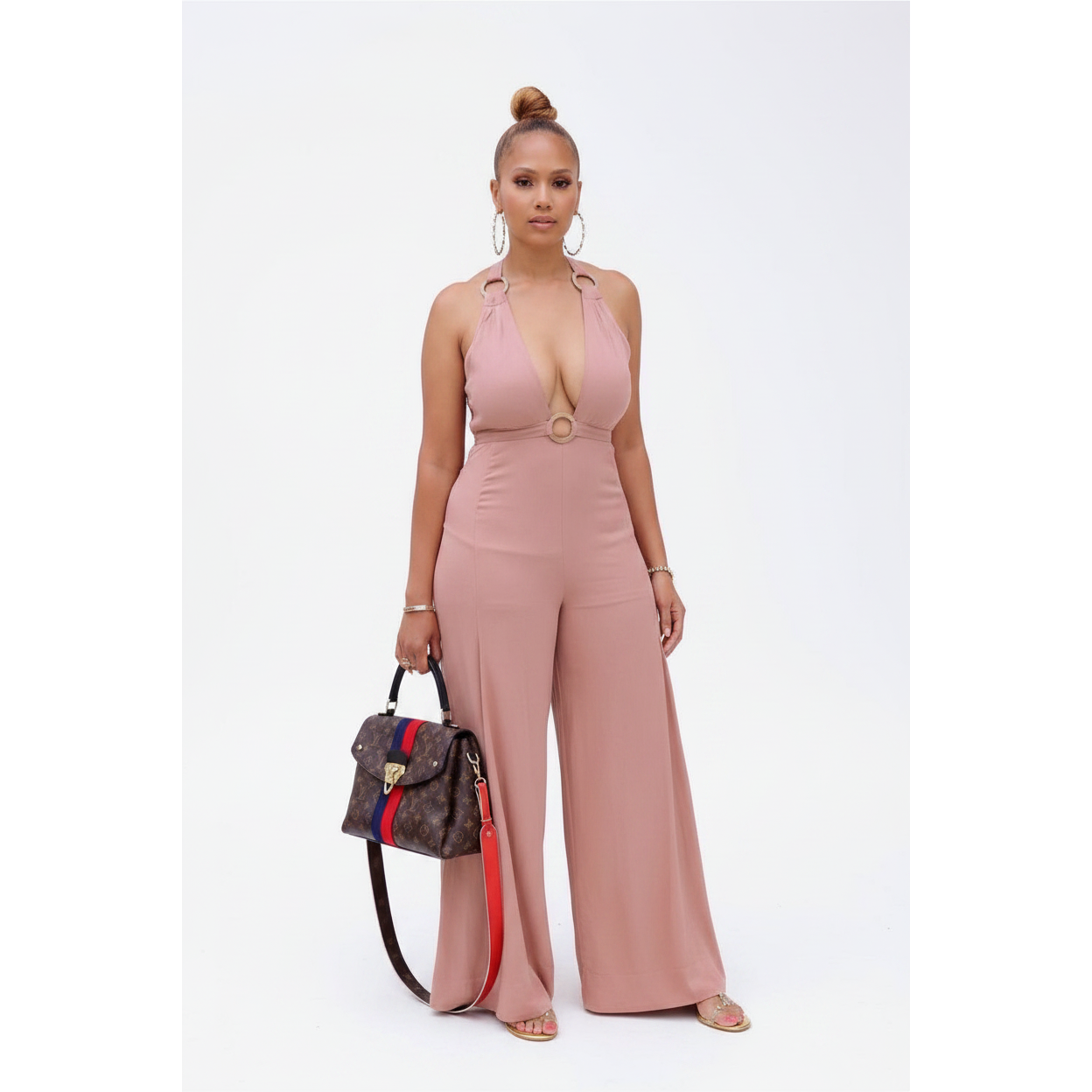 Deep V-Neck infinite Jumpsuit