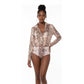 Snake Print Bodysuit