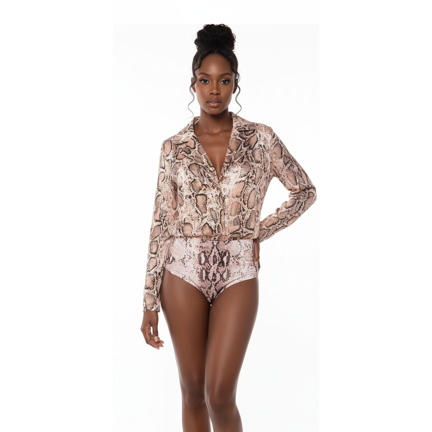 Snake Print Bodysuit