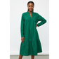 V-Neck Midi Bubble Dress