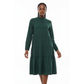 V-Neck Midi Bubble Dress