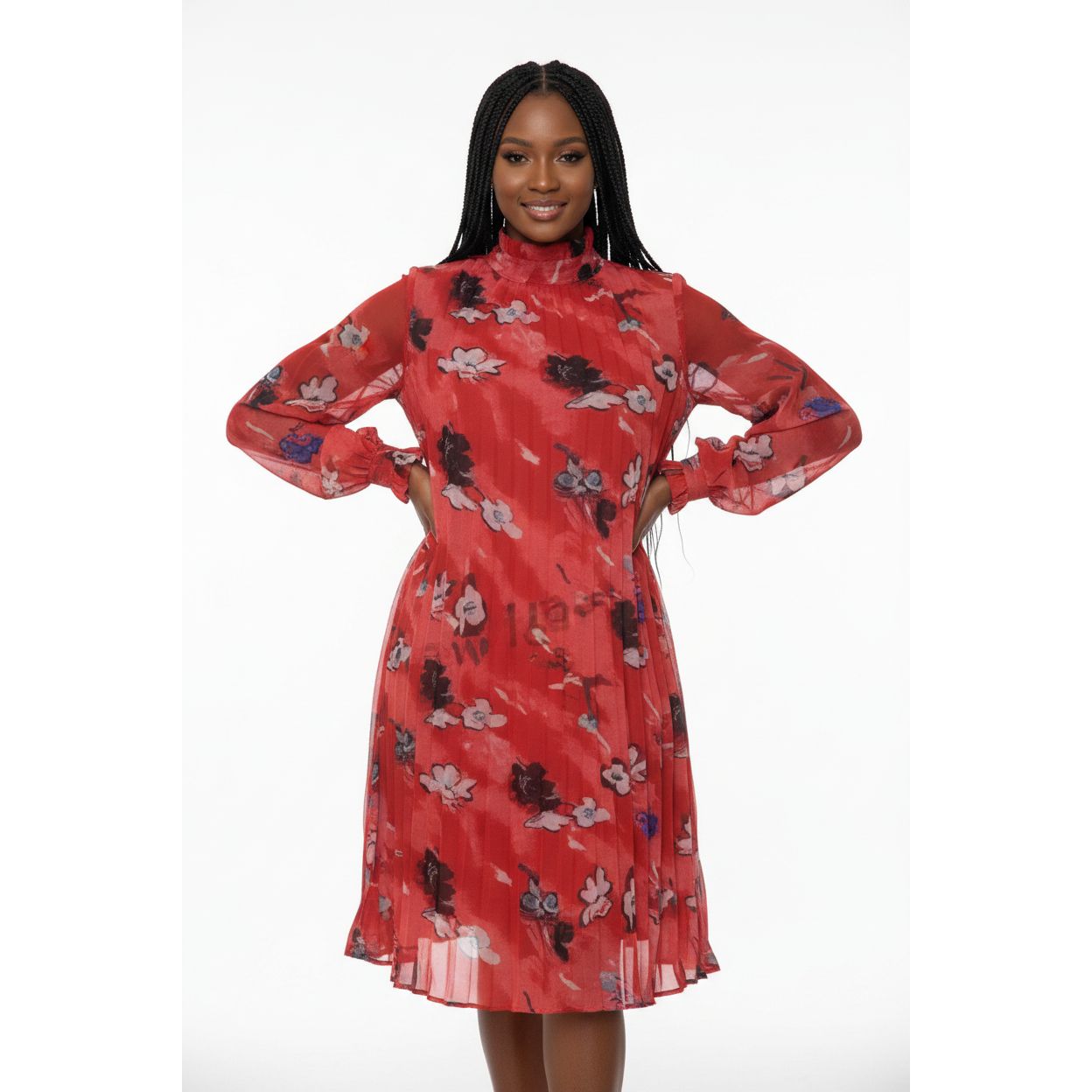 Floral Print Vintage Dress
