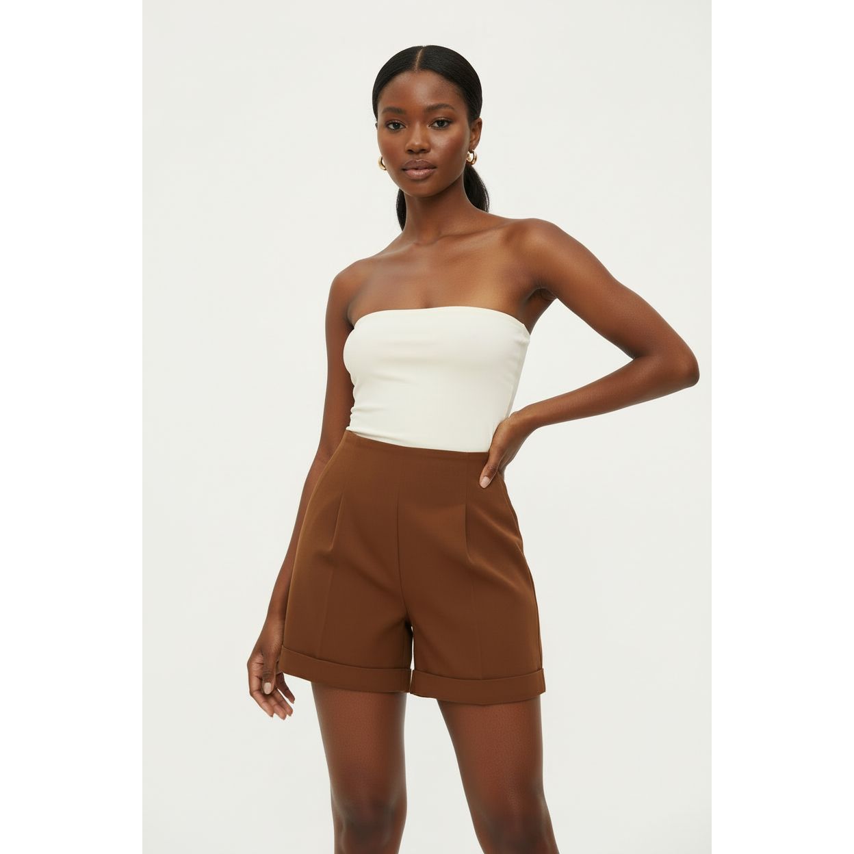 High Waisted Formal Short