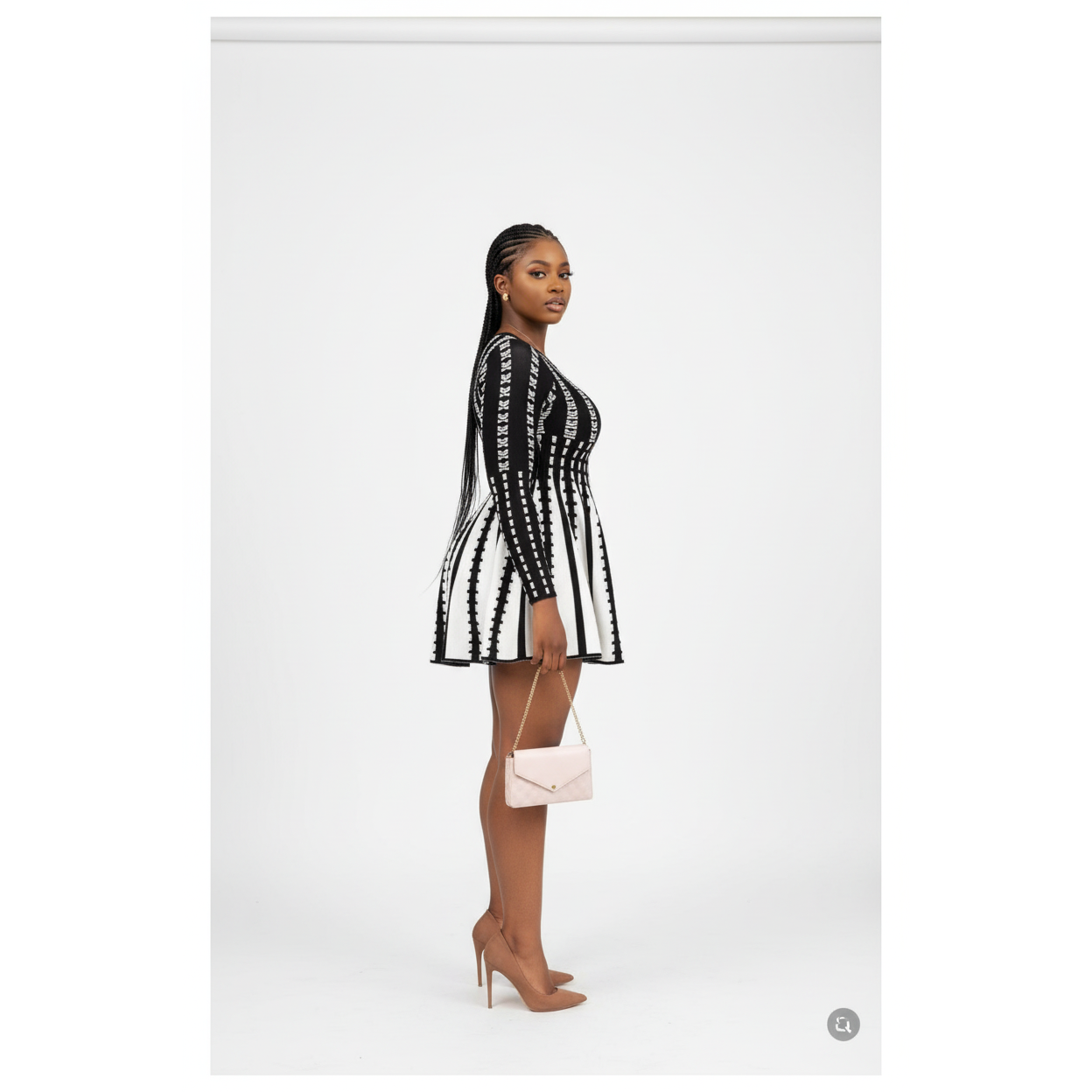 Autumn Winter Mini Knit Sweater Dress
