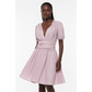 Deep V-Neck Mini Dress 