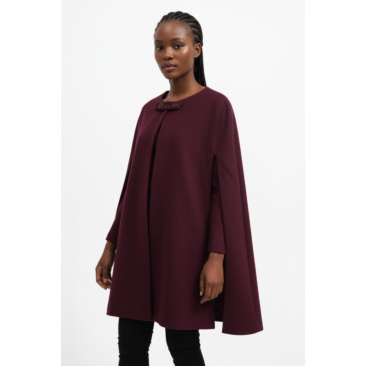 Collar Wool Trench Jacket
