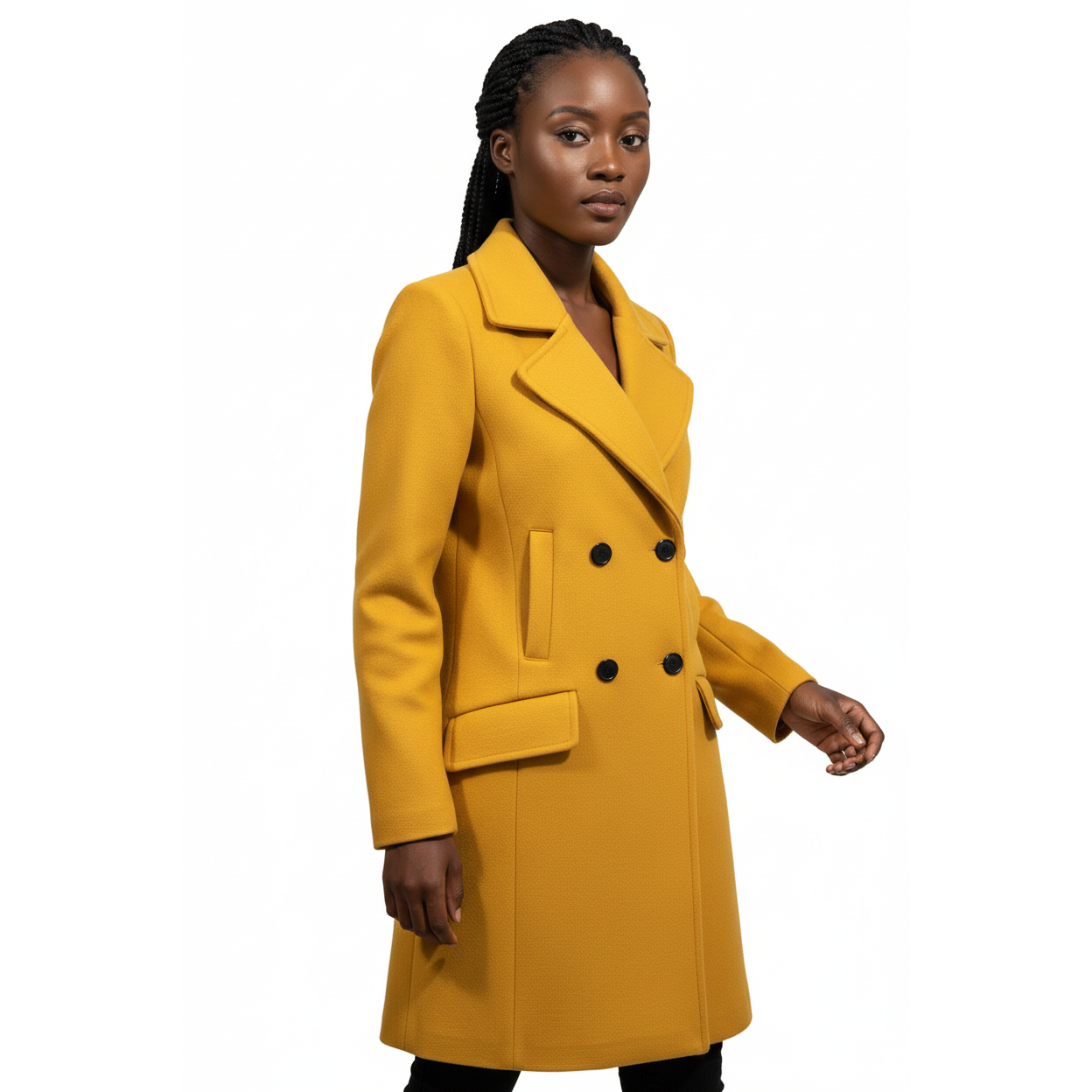 Bouble Breasted Long Sleeve Jackets