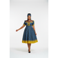 Round Neck Short Sleeve Ankara Dress