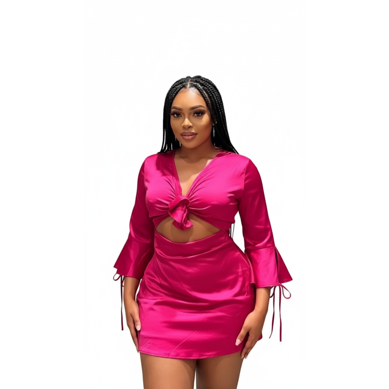 Sexy Long Sleeve Hollow Out Bodycon Dress