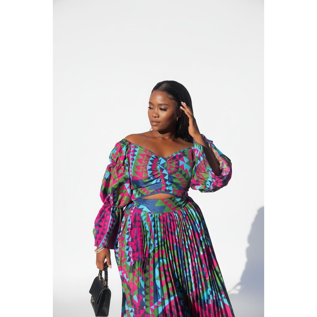 Pleated Geometric Set