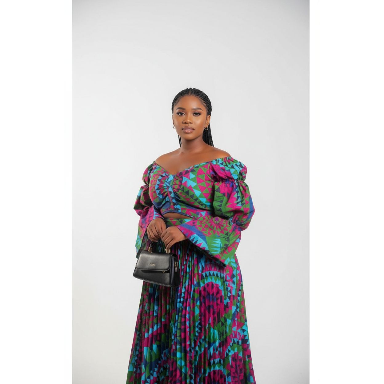 Pleated Geometric Set