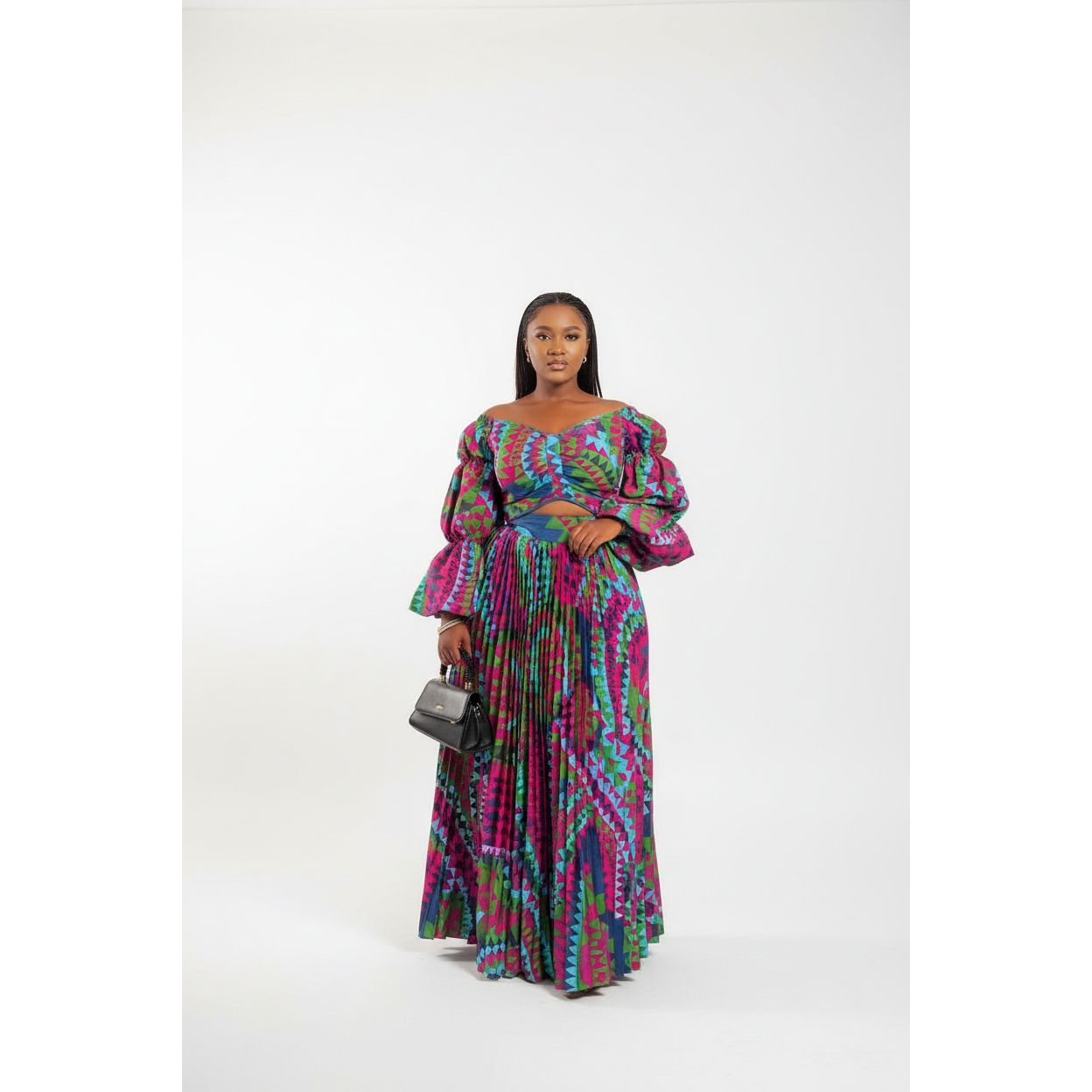 Pleated Geometric Set